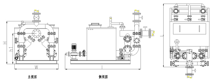 不銹鋼污水提升設備(外置式)安裝圖紙